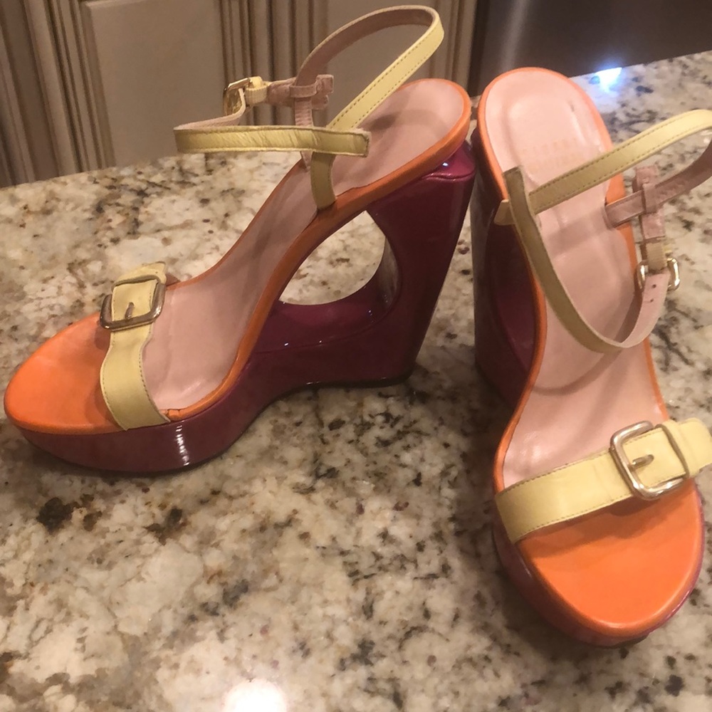 Stuart Weitzman platform shoes